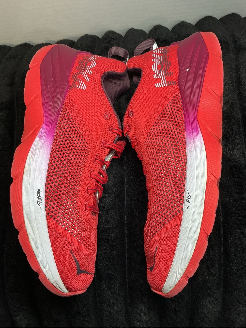 HOKA ONE ONE Mach 1 Women’s Size 9 Hibiscus Cherries Jubilee 1019280 Rare 2018 - Picture 8 of 15
